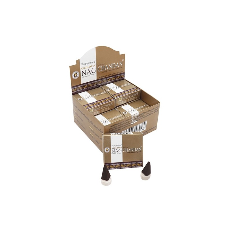 Conos de Incienso Golden Nag Chandan