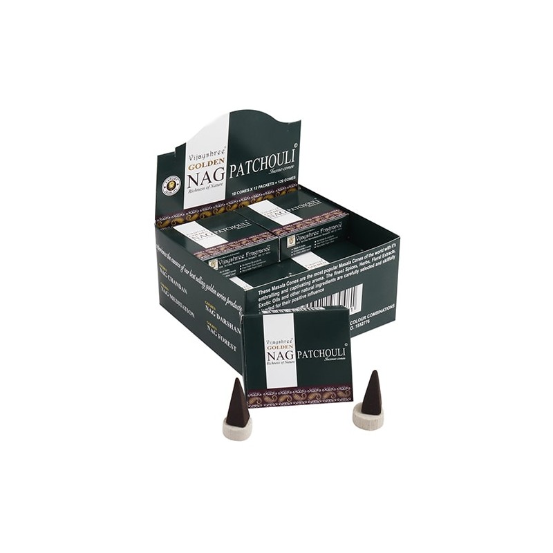 Conos de Incienso Golden Nag Patchouli