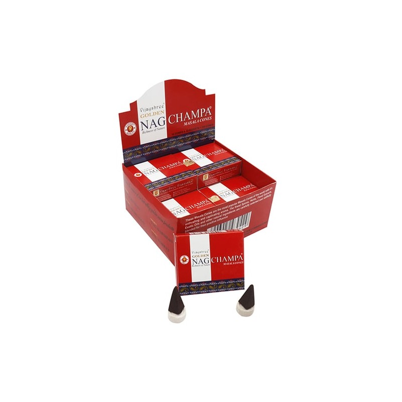 Conos de incienso Golden Nag Champa