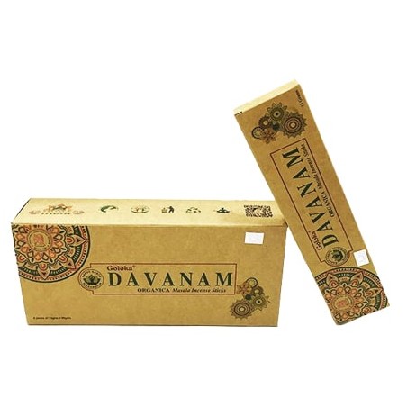 Incienso orgánico Goloka Davanam