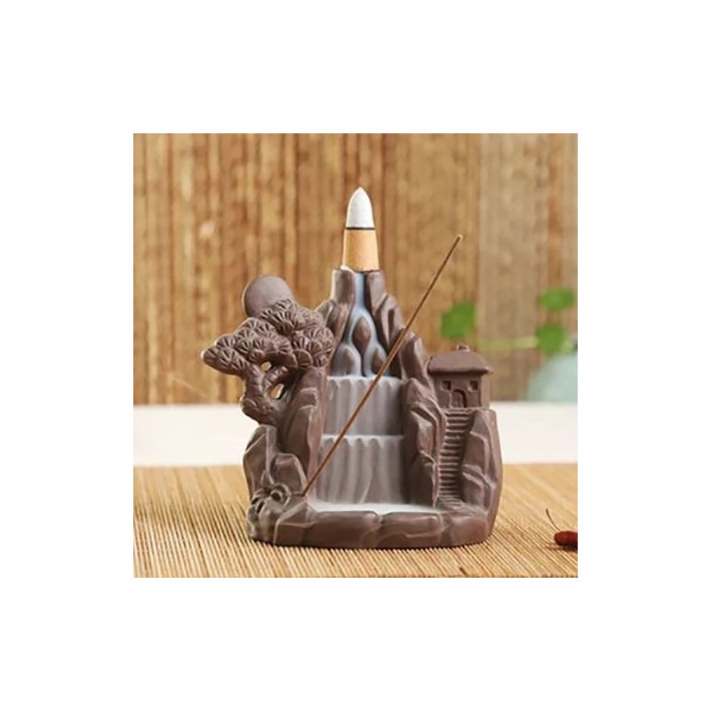 Quemador de incienso de reflujo fuente paisaje