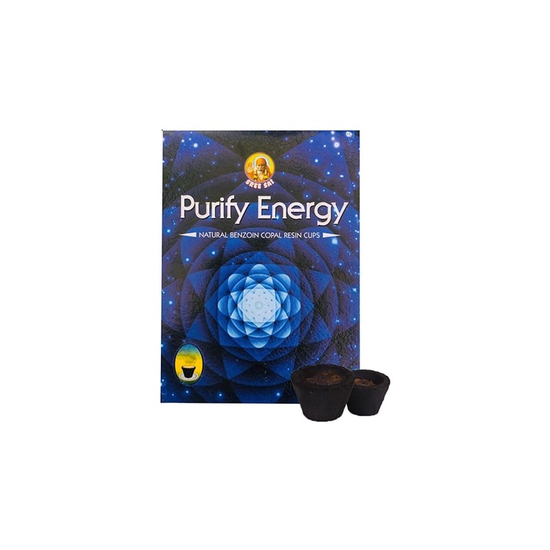 Copa de incienso con resina Purificador de Energía Sree Vani