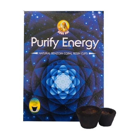 Copa de incienso con resina Purificador de Energía Sree Vani