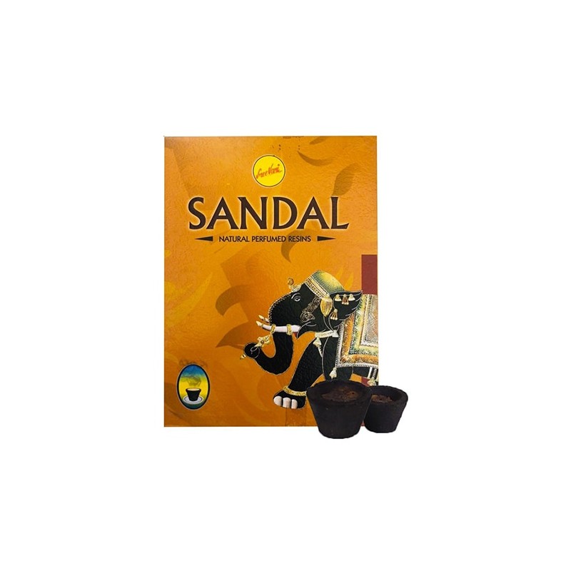 Copa de incienso con resina Sándalo Sree Vani