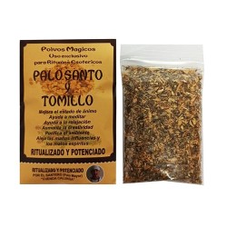 Palo Santo ritualizado con Tomillo