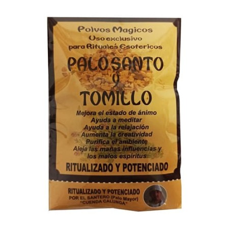 Palo Santo ritualizado con Tomillo