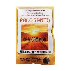 Palo Santo ritualizado con Abrecaminos