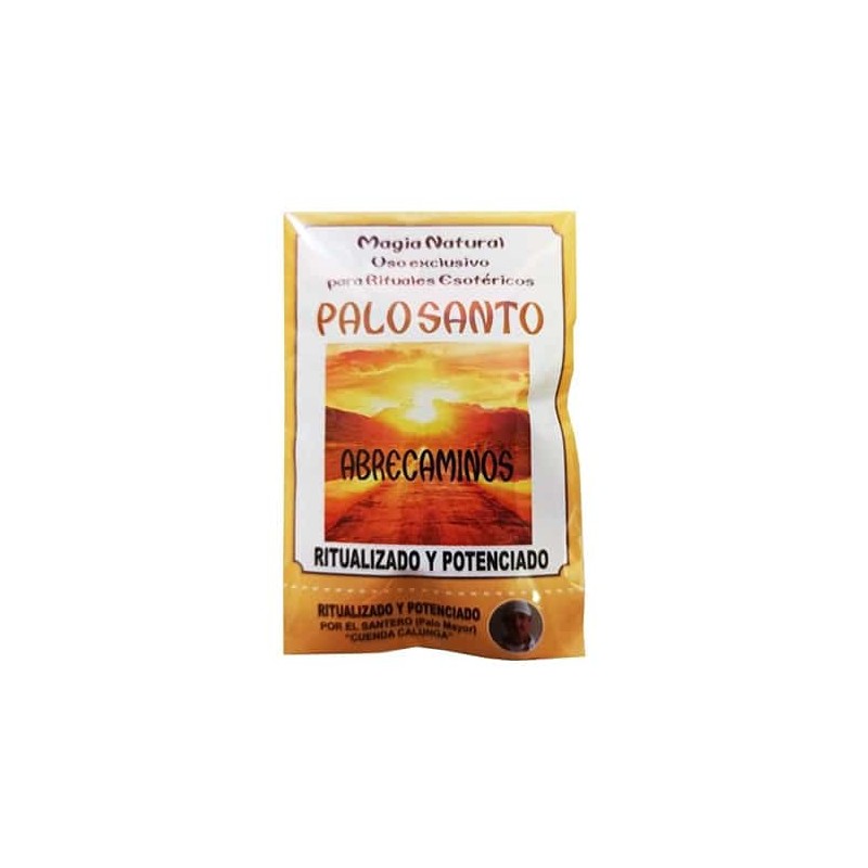 Palo Santo ritualizado con Abrecaminos