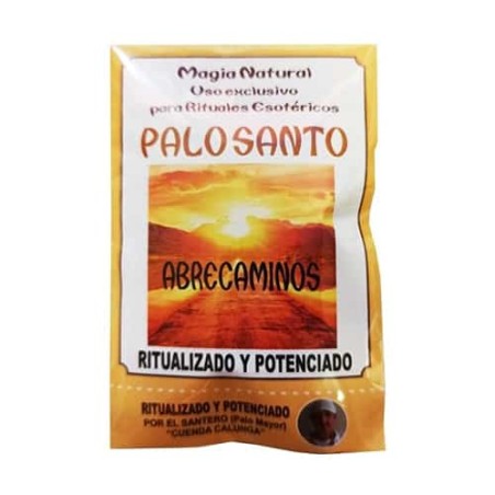 Palo Santo ritualizado con Abrecaminos