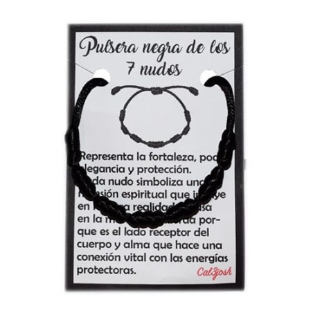 Pulsera 7 nudos negra