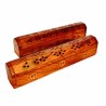 Portaincienso cofre de madera