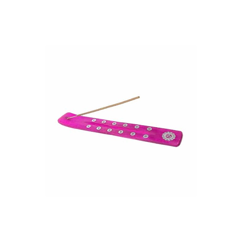 Tabla para quemar incienso rosa