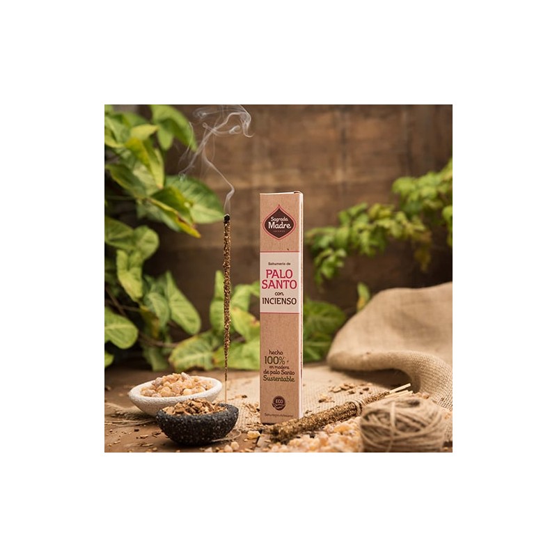 Incienso Palo Santo con Incienso Sagrada Madre