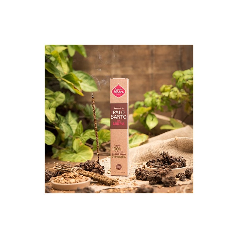 Incienso Palo Santo con Mirra Sagrada Madre