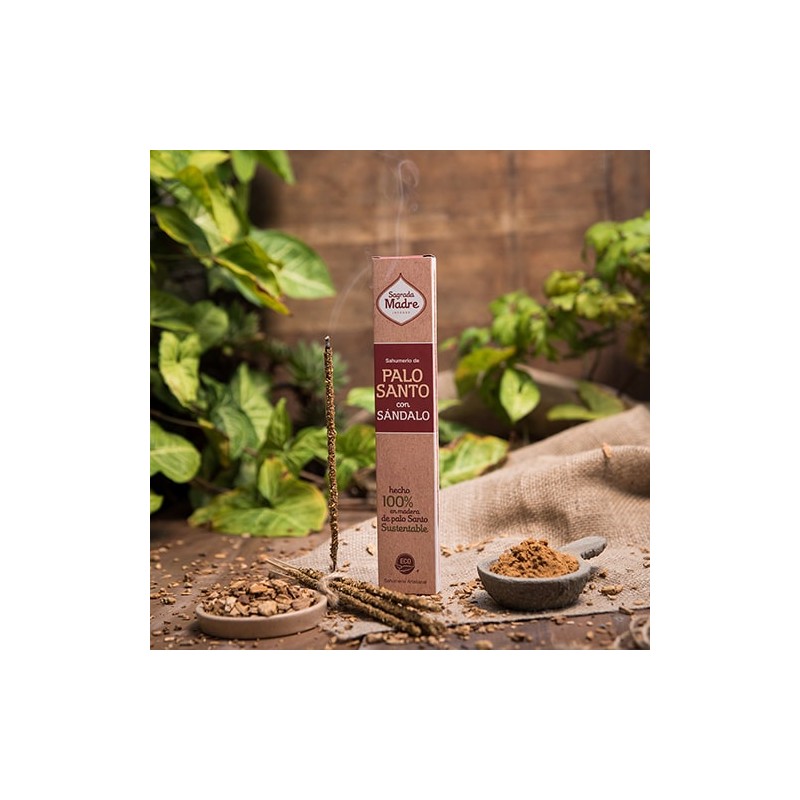 Incienso Palo Santo con Sándalo Sagrada Madre