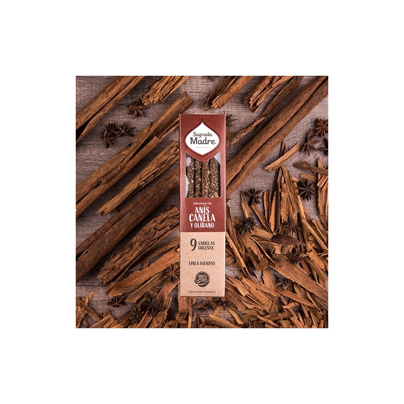 Incienso Hierbas Anís, Canela y Olíbano Sagrada Madre