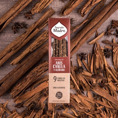 Incienso Hierbas Anís, Canela y Olíbano Sagrada Madre