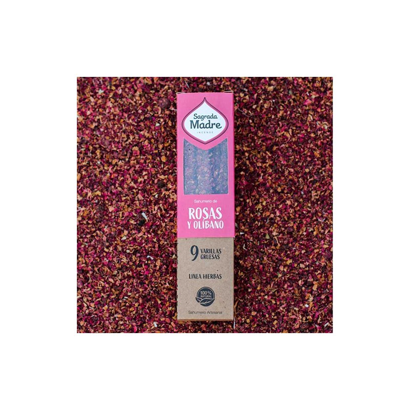 Incienso Hierbas Rosa y Olíbano Sagrada Madre