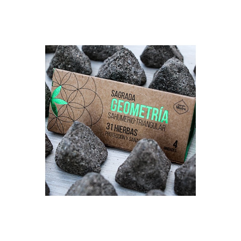 Incienso Triangular Geometría 31 Hierbas Sagrada Madre