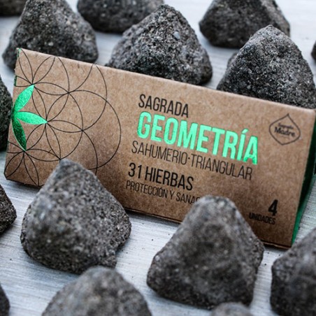 Incienso Triangular Geometría 31 Hierbas Sagrada Madre