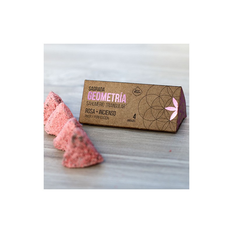 Incienso Triangular Geometría Rosas - Incienso Sagrada Madre