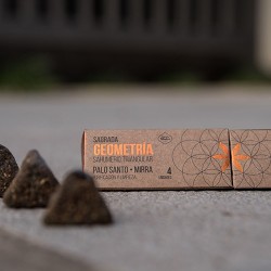 Incienso Triangular Geometría Palo Santo - Mirra Sagrada Madre