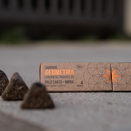 Incienso Triangular Geometría Palo Santo - Mirra Sagrada Madre