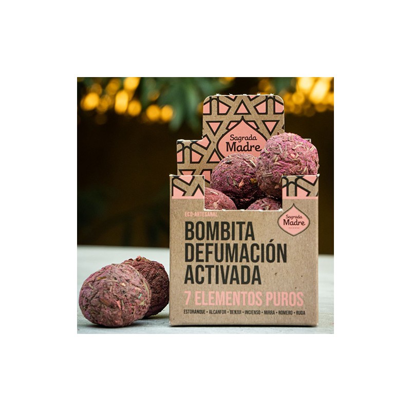 Bombita defumación activada 7 Elementos Puros Sagrada Madre