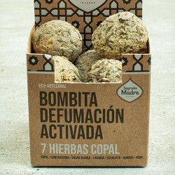 Bombita defumación activada 7 Hierbas - Copal Sagrada Madre