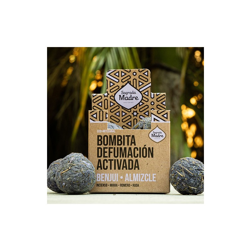 Bombita defumación activada Benjuí - Almizcle Sagrada Madre