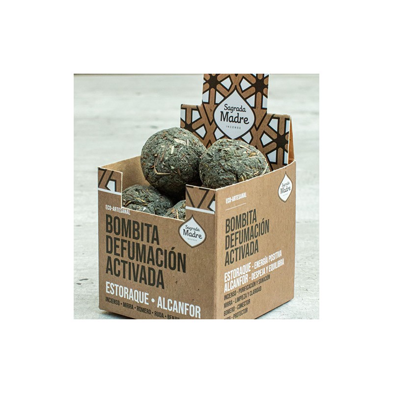 Bombita defumación activada Estoraque - Alcanfor Sagrada Madre