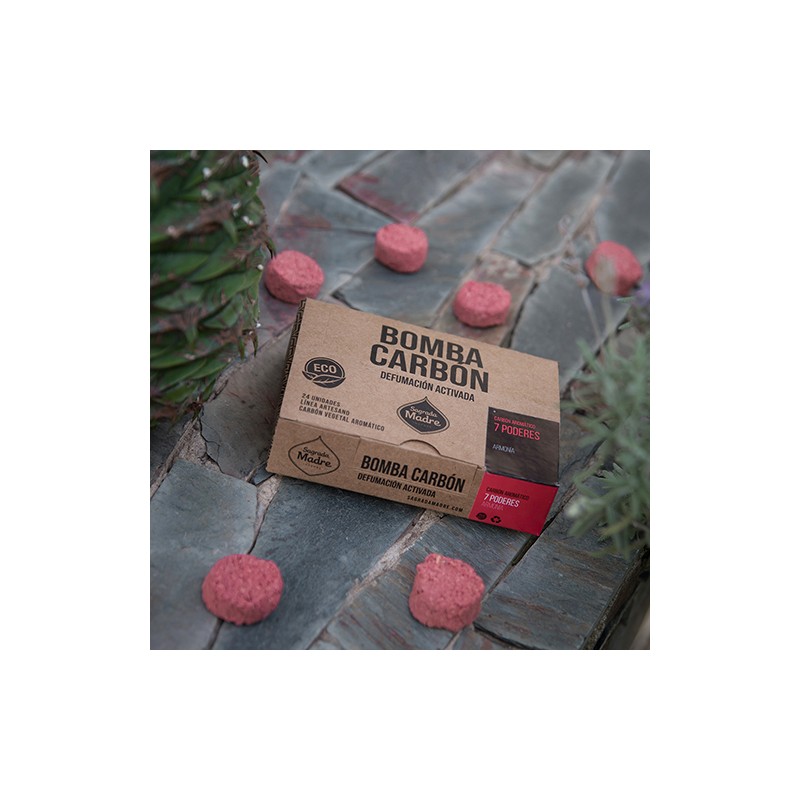 Bomba de carbón defumación activada 7 Poderes 24 Energética Sagrada Madre