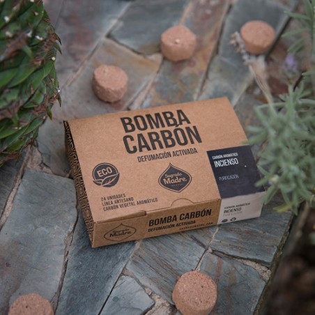 Bomba de carbón defumación activada Incienso 24 Sagrada Madre