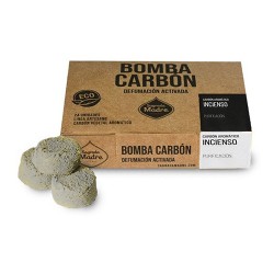 Bomba de carbón defumación activada Incienso 24 Sagrada Madre