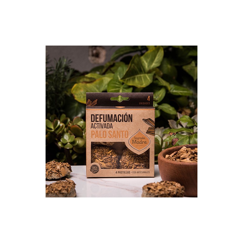 Pastilla defumación activada Palo Santo Sagrada Madre