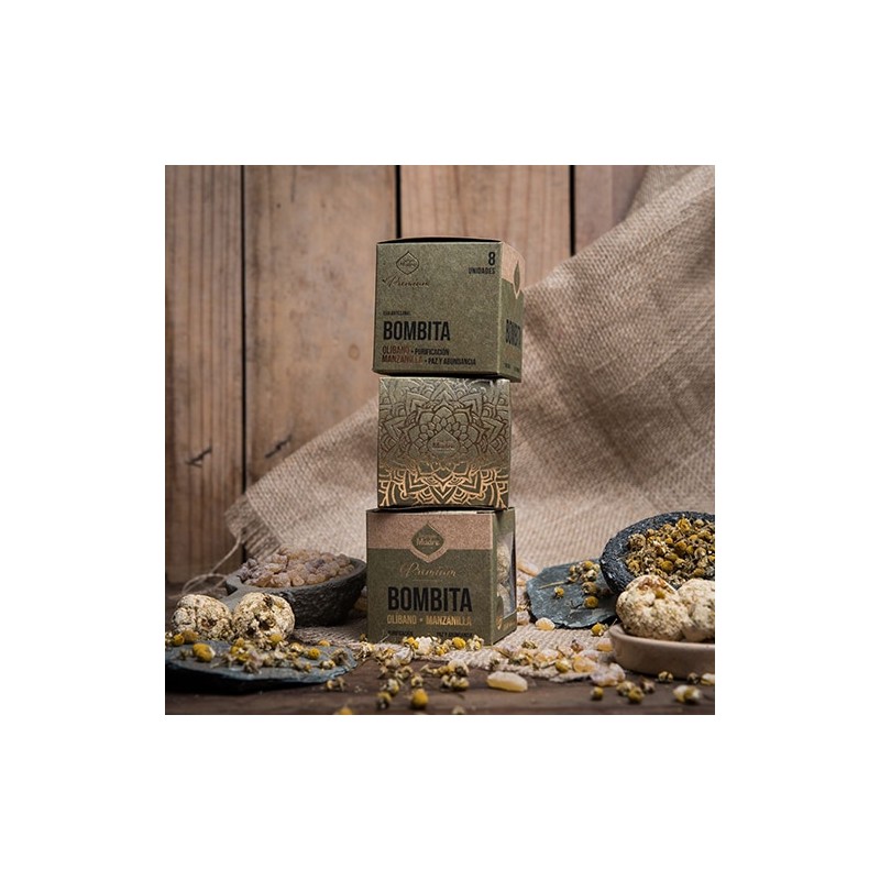 Bombita Premium defumación activada Olíbano - Manzanilla Sagrada Madre