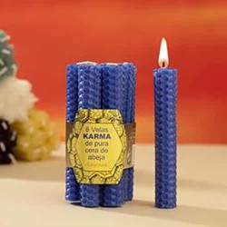 Vela de Miel 1,7 X 10 centímetros Azul