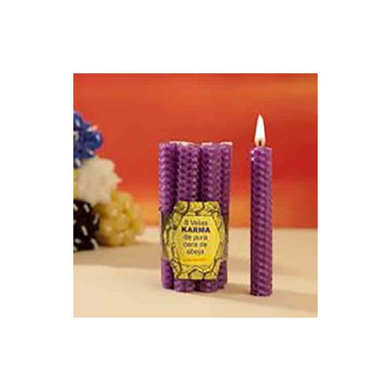 Vela de Miel 1,7 X 10 centímetros Morado