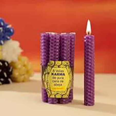 Vela de Miel 1,7 X 10 centímetros Morado
