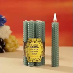 Vela de Miel 1,7 X 10 centímetros Verde