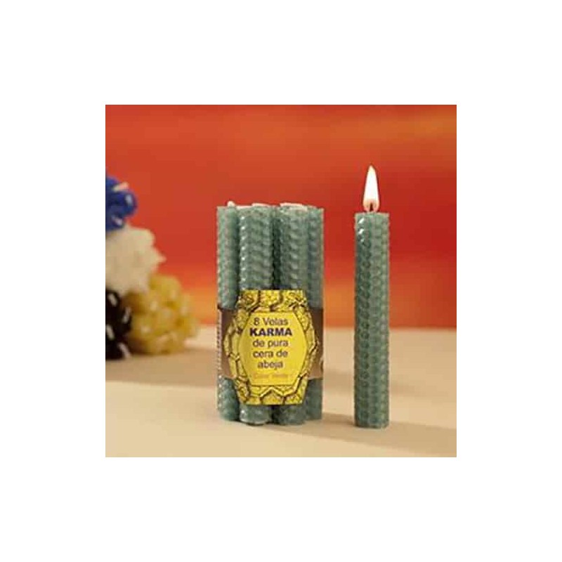 Vela de Miel 1,7 X 10 centímetros Verde