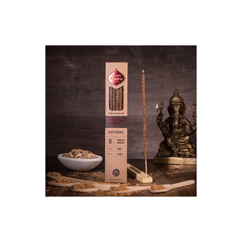 Incienso Natural Sándalo y Olíbano Sagrada Madre