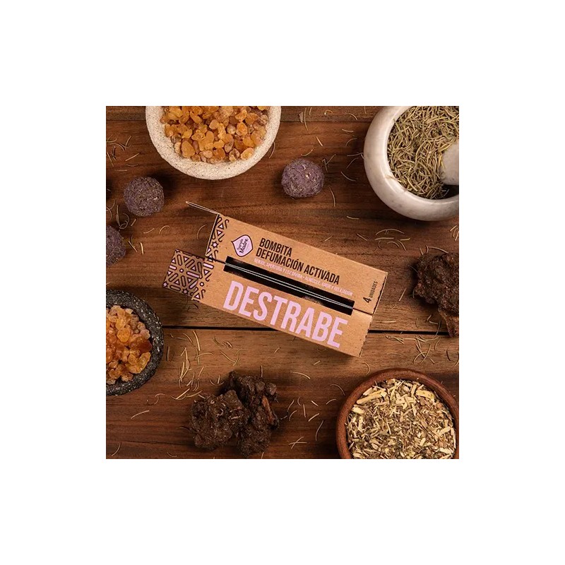 Bombita defumación activada  Destrabe X 4 Sagrada Madre