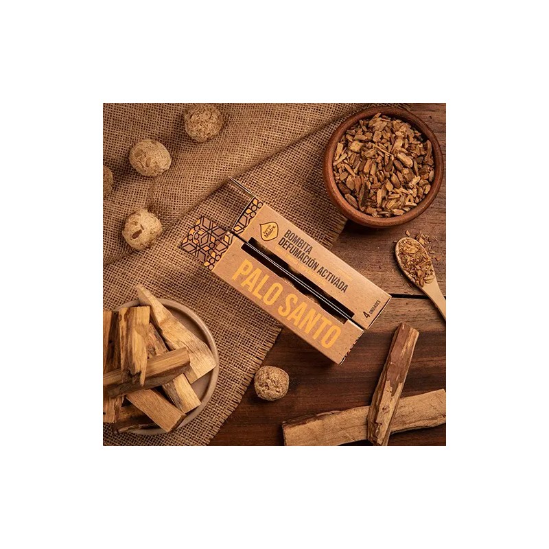 Bombita defumación activada  Palo Santo X 4 Sagrada Madre