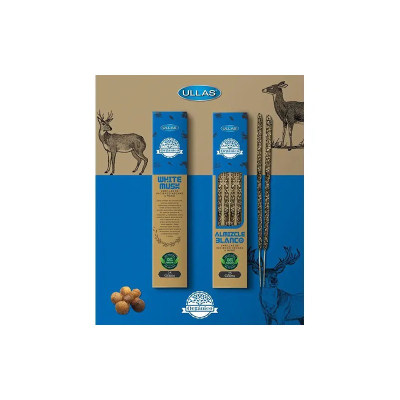 Incienso Natural Almizcle Blanco Ullas