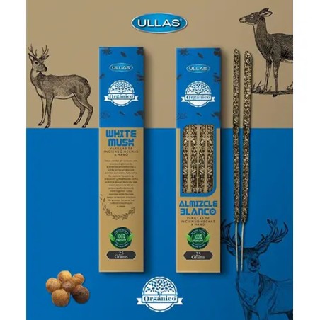 Incienso Natural Almizcle Blanco Ullas
