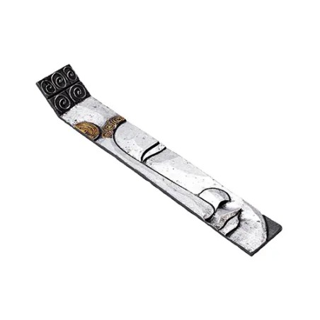 Tabla de quemar incienso Budha Plata