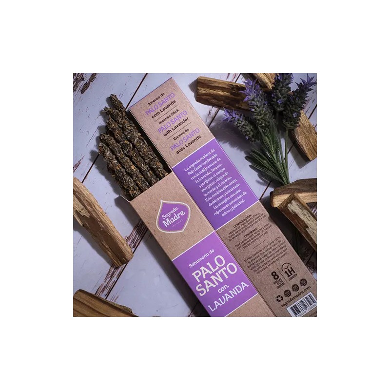 Incienso Palo Santo con Lavanda Sagrada Madre