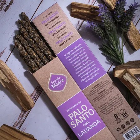 Incienso Palo Santo con Lavanda Sagrada Madre