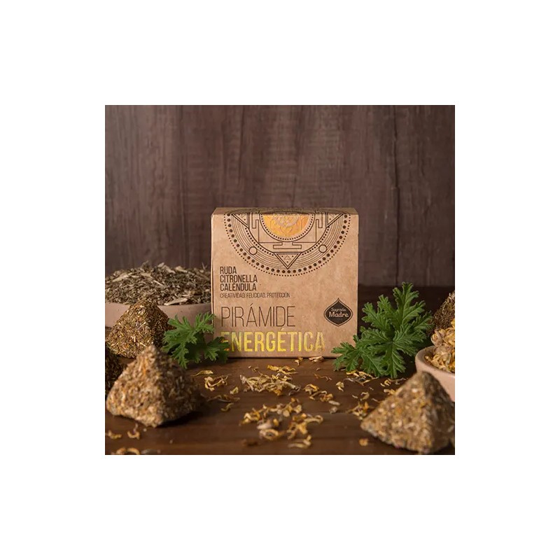 Pirámide energética Citronela, Caléndula y Ruda Sagrada Madre